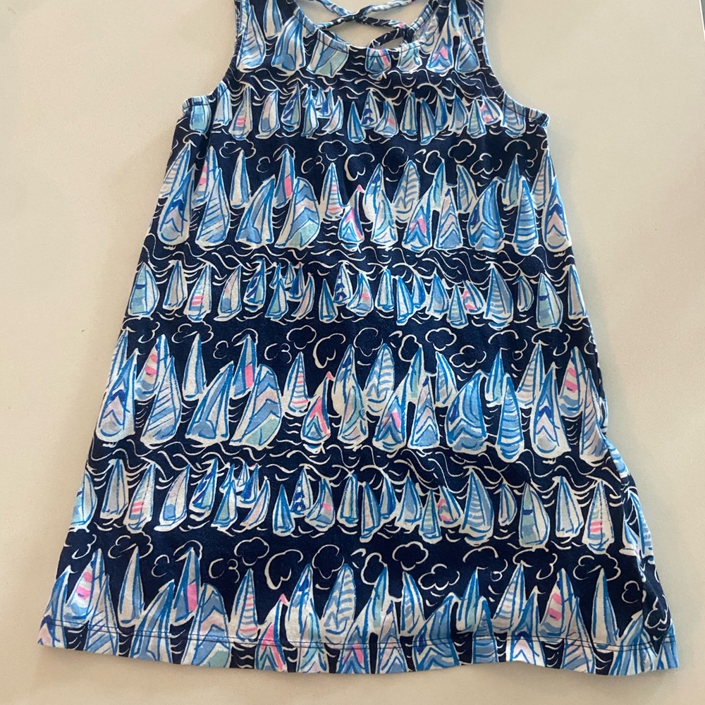Lilly Pulitzer Blue and Pink Sailboat Dress